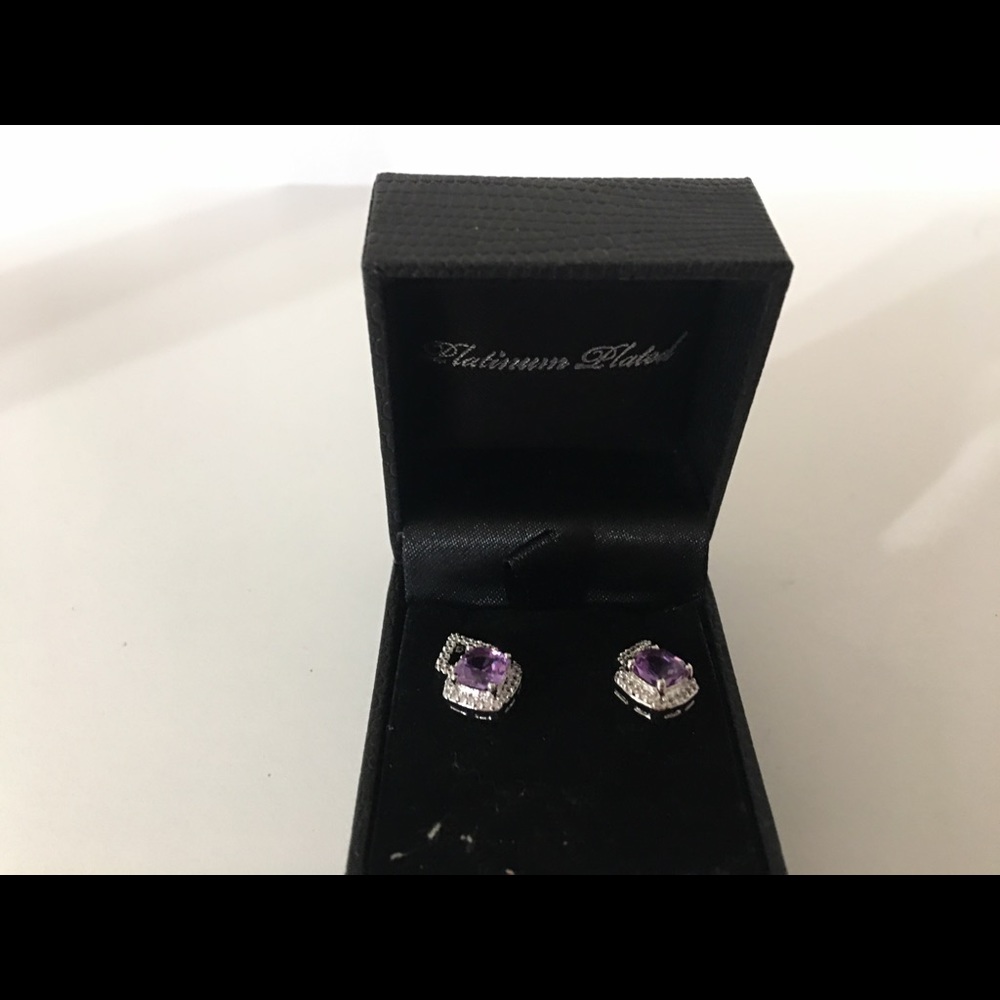 Purple earrings